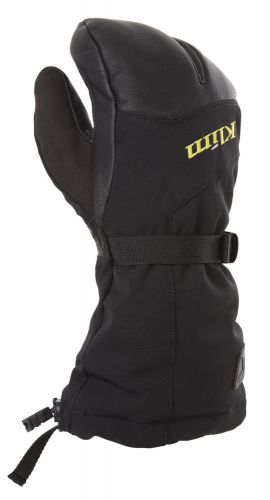 Klim black mens tundra split finger waterproof/insulated snowmobile gloves 2017