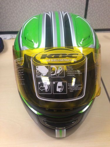 Kbc helmet vr1, adult xxl,  green, atv, motorcycle new