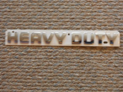 2005-2007 dodge ram 2500-3500; tailgate heavy duty chrome emblem