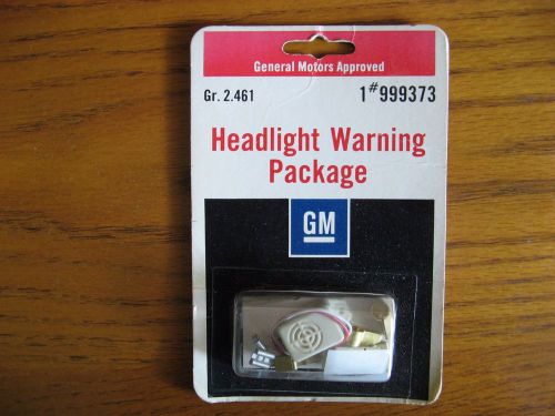 Gm headlight warning package nos new vintage part# 999373 camaro chevelle c10