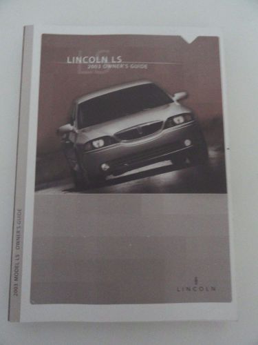 2003 lincoln ls owners guide/manual