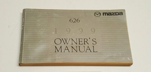 1999 mazda 626 owners manual user guide es lx v4 2.0l v6 2.5l fuses fluids radio