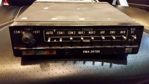 Bendix king kma20tso audio panel with 3 light marker beacon