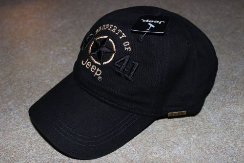 New jeep hat, baseball style in black, with tags...