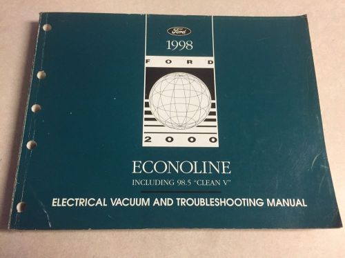 1998 econoline van e-series club wagon factory repair manual vacuum wiring 98