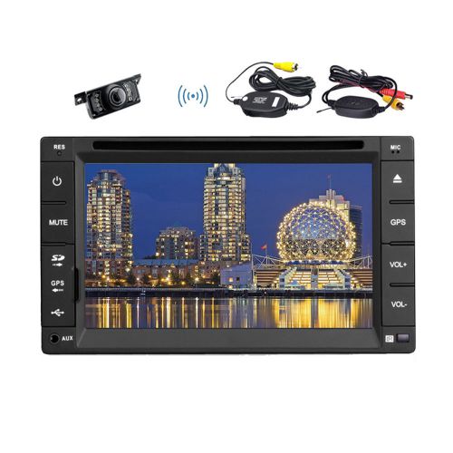 Radio headunit movie car dvd sd mp4 car stereo pc video +wireless camera