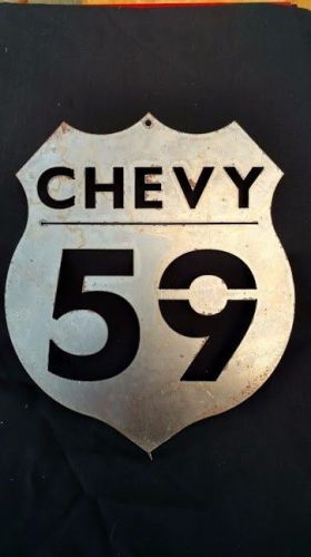 59 chevy interstate metal sign