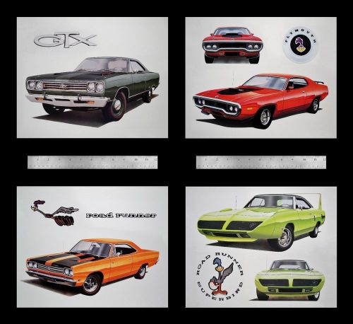 Superbird road runner 1968 1969 1970 318 383 440+6 440 six-pack plymouth: prints