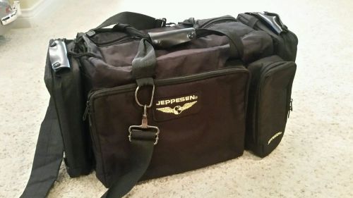 Jeppesen captain flight bag pilot for binders, headset &amp; other gear