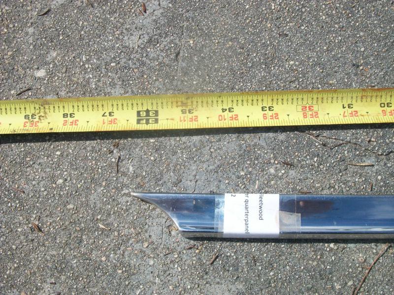 1959 Cadillac Fleetwood Passengers right lower quarterpanel stainless piece, US $175.00, image 2