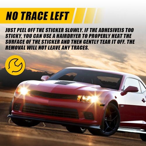 smoke Front+Rear side Market light Blackout Kit Vinyl For 10-15 Chevrolet Camaro, US $13.99, image 2