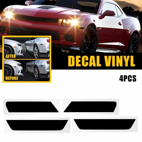 smoke Front+Rear side Market light Blackout Kit Vinyl For 10-15 Chevrolet Camaro, US $13.99, image 12