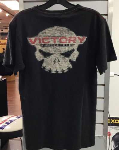 Victory motorcycle new oem men's black bar logo tee shirt, small, 286517702