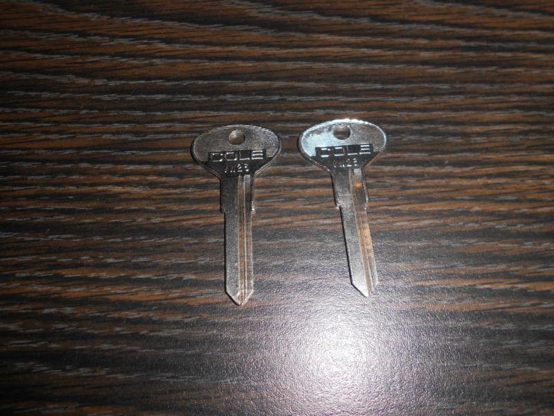Set of 2 cole brand vw23/x9/73vb keyblanks, for many differerent volkswagen cars