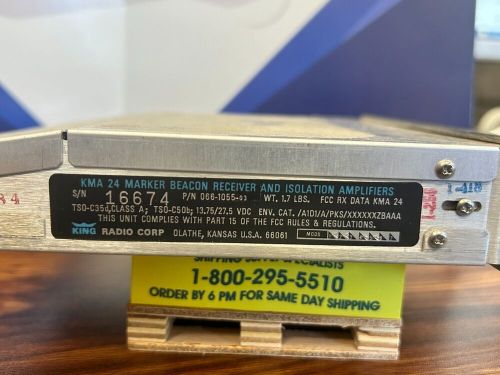 BENDIX/KING KMA 24 AUDIO PANEL P/N 066-1055-03 AR CONDITION, US $250.00, image 2