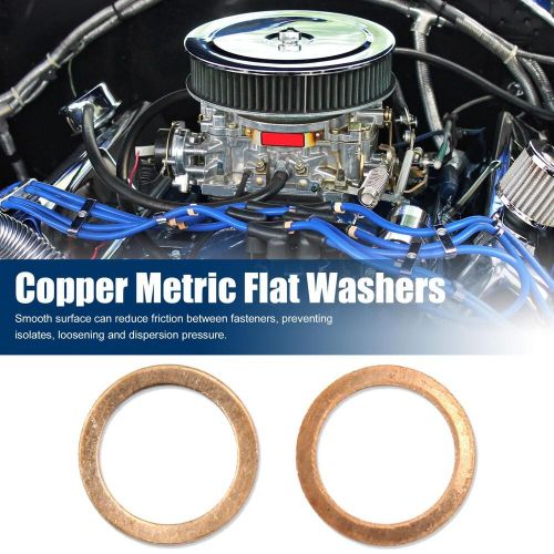 20pcs car rings copper disc flat gasket rings 14mm interior diameter-
