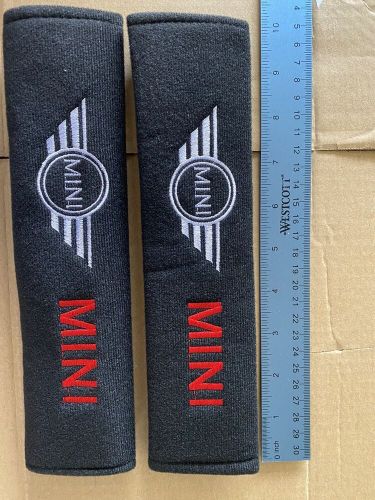 For Mini Cooper 2x Car Seat Belt Shoulder Pads - Mini Seatbelt Cover Pair, US $, image 2