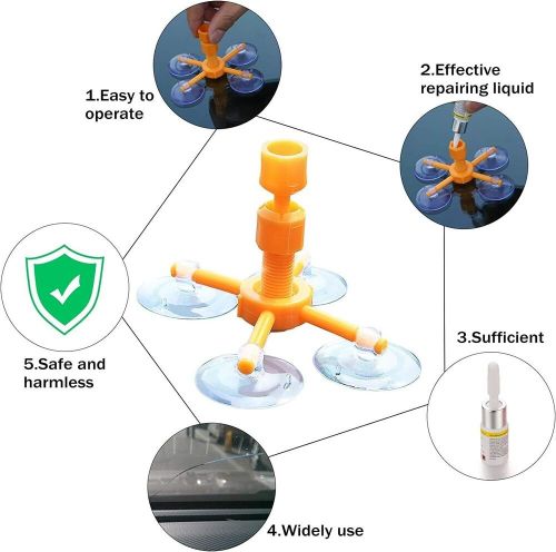 Kit reparador de parabrisas carro reparar vidrios cristales golpes grietas auto