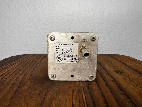 Piper pa-28-180 cherokee airborne gyro suction gauge p/n 1g10-1 (0223-693)