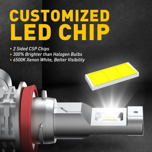 AUXITO H8 H11 H16 LED Fog Light DRL Driving Bulbs 4000LM White Super Bright 2PCS, US $19.99, image 8