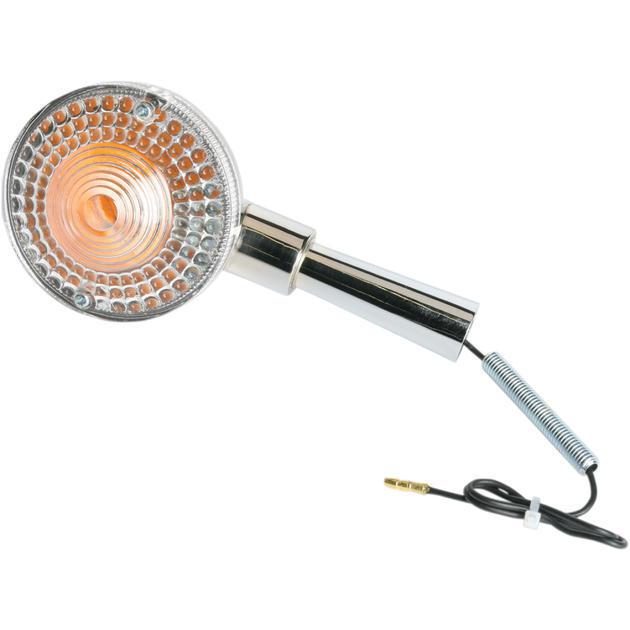 K&s dot turn signal s/f chr/clr rear fits yamaha xs1100l midnight special 80-81