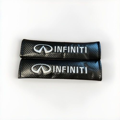 Infiniti Carbon Fiber Padded Car Seat Belt Seatbelt Shoulder Strap Pads 2 Pack, US $14.95, image 3