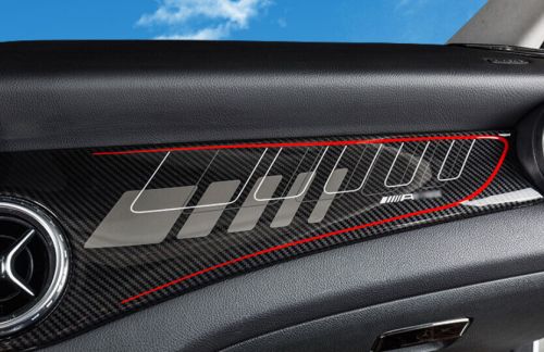 Abs for benz gla cla 2013-2019 carbon fiber dashboard panel trim central console