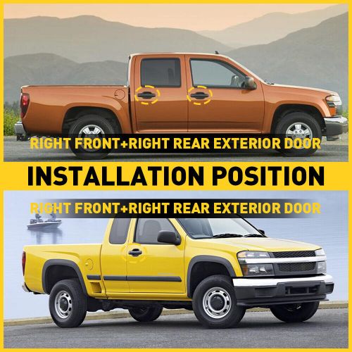 Front outer outside exterior door handle passenger right rh for canyon colorado