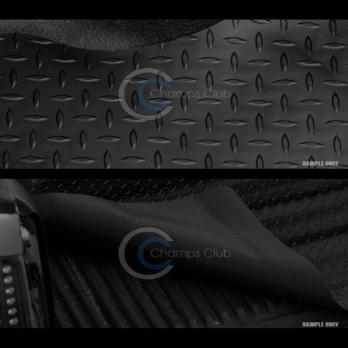 Fits 83-12 ford ranger 7 ft blk rubber diamond truck bed trunk mat carpet liner