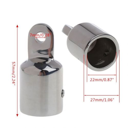 Bimini Top Eye End Fits For 7/8 Tube Pipe Stainless Bimini Top Fittings, AU $11.57, image 2