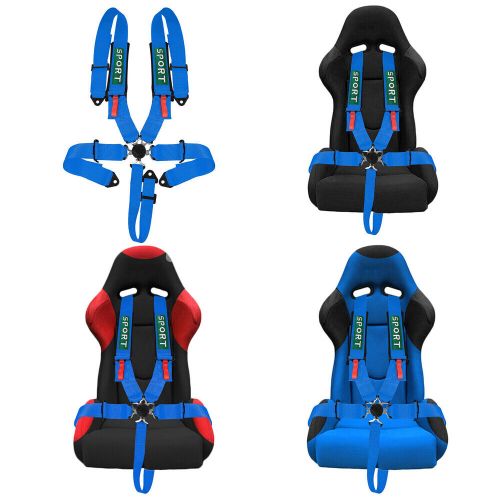 5 Point Racing Harness Camlock Quick Release Safety Seat Belt Blue ATV UTV RZR, US $65.99, image 3