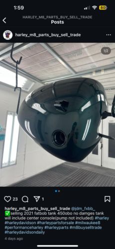 Harley Davidson 3.5 gallon fat bob gas tank m8 softail, US $500.00, image 3