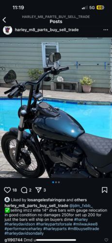 Harley Davidson 3.5 gallon fat bob gas tank m8 softail, US $500.00, image 4