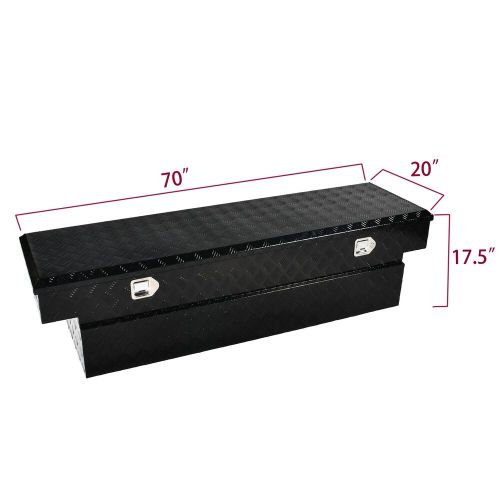 70"x20"x17.5" Aluminum Trailer Tool Box Pickup Truck Bed Toolbox Storage w/ Lock, US $463.81, image 6