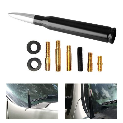 Silver Fit Toyota Car Sienna Bullet Antenna 50 Cal Fm/Am Radio Signal Black Auto, US $11.99, image 12