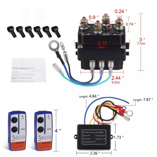 Winch Solenoid Relay & Wireless Winch Contactor Reomte Control Fit For Warn 250A, US $38.69, image 6