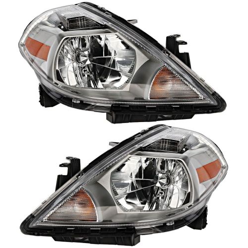 Headlight Set of 2 Left & Right For 07-11 Nissan Versa Sedan/Hatchback, US $183.95, image 12