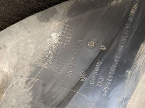VOLKSWAGEN TIGUAN S 5N N/S PASSENGER SIDE LEFT FRONT ARCH LINER, US $, image 4