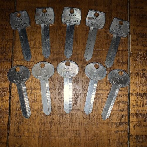 Ford factory original uncut key blanks 5 sets ford oval logo keys