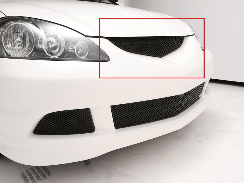 2005-2007 acura rsx grillcraft black grille mx-series upper grill acu2217b