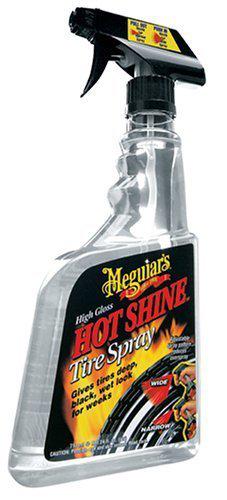 Meguiars hot shine high gloss wet look auto tire spray, 24oz new - car detailing