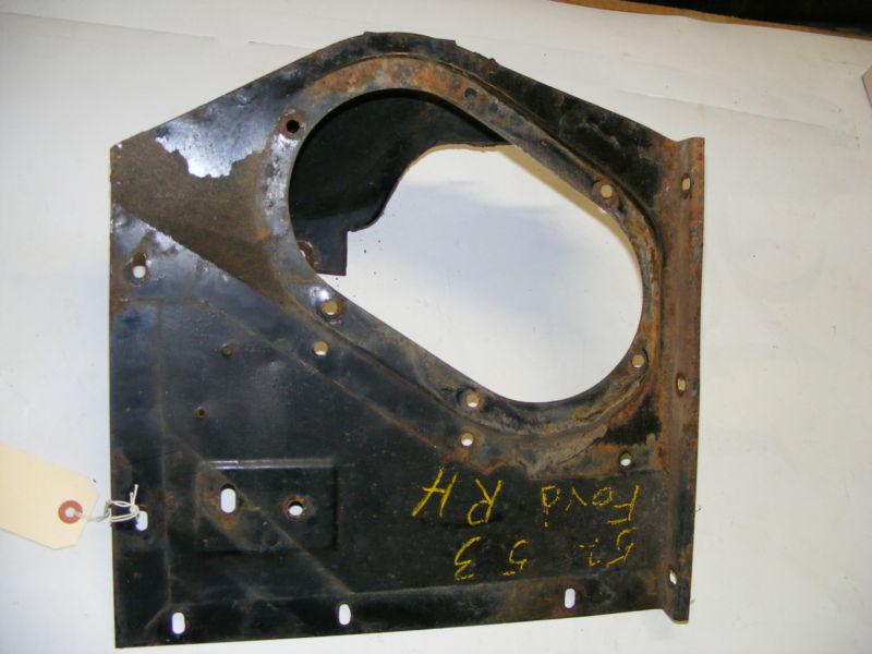 1952 53 FORD PASSENGER RADIATOR SIDE AIR DEFLECTOR GOOD USED RIGHT HAND , US $35.99, image 3