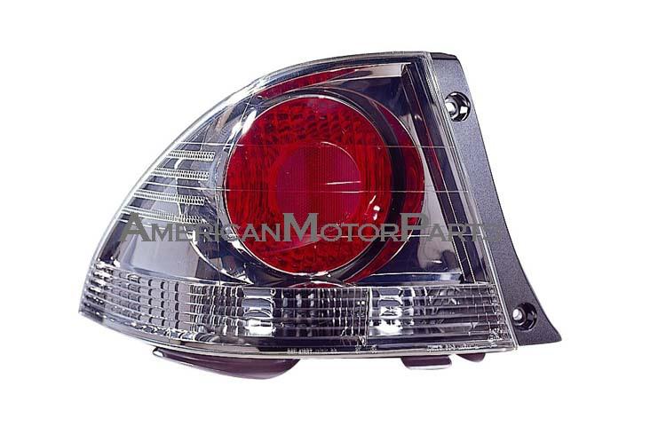 Depo pair replacement outer tail light light-metallic bezel 02-03 lexus is300