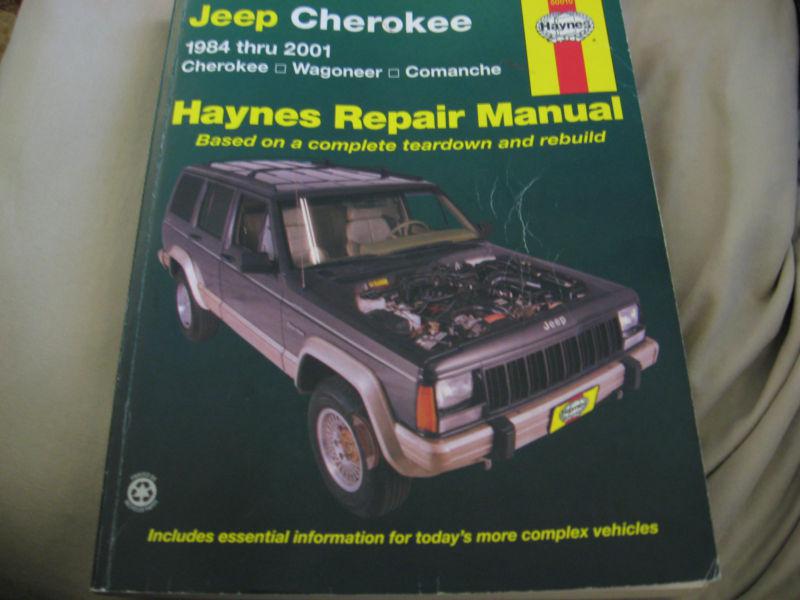1984 - 2001 jeep cherokee haynes repair manual
