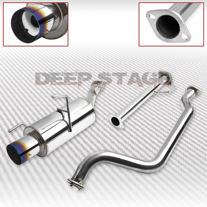 Buy RACING CAT BACK EXHAUST 4" BURNT TIP MUFFLER 0205 NISSAN SENTRA SE