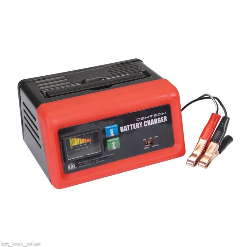 6 12 volt automatic battery charger car auto 2/6 amp maintain trickle rv camper