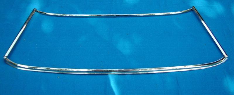 1965, 66, 67, 68 mustang front windshield trim, original ford, prof-polished