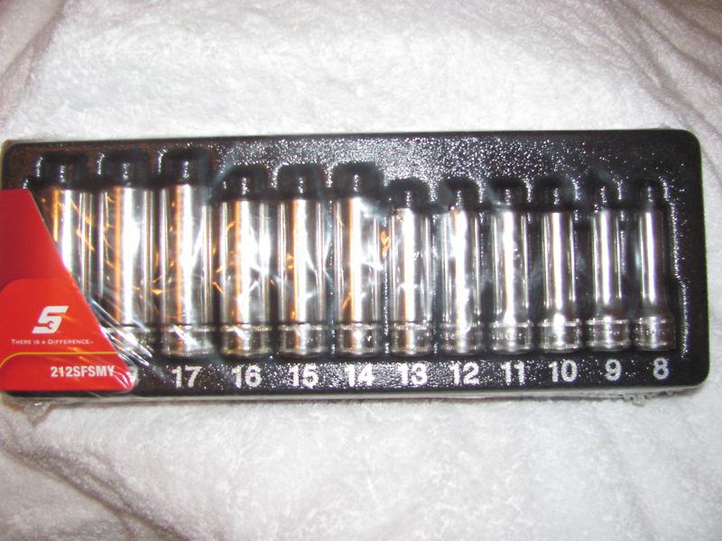 Buy New Snap On Tools 3/8" Drive 6pt 12 pc Deep Metric Socket Set 8mm