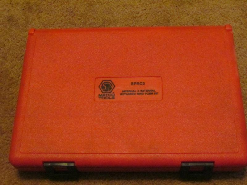 MATCO 3 PIECE SNAP RING PLIER SET SPRC3 USED GC NO ID MARKS, US $119.00, image 3