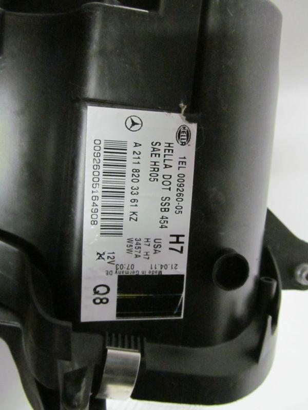 07 08 09 MERCEDES E350 E550 OEM LEFT HALOGEN HEADLIGHT NICE! , US $149.99, image 3